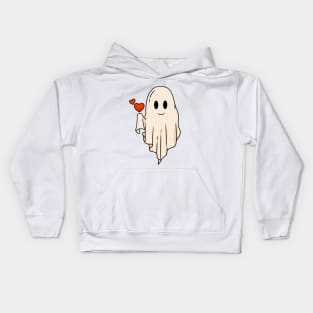 Ghost Love Valentines Day Kids Hoodie